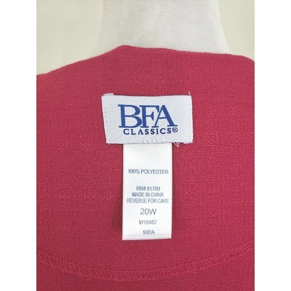 Vintage BFA ~Woman Plus Size 20W~ Raspberry Skirt/Blazer2 Pc. Suit Unlined. - Picture 5 of 16